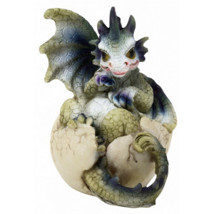 statueta cu dragon iesind din ou