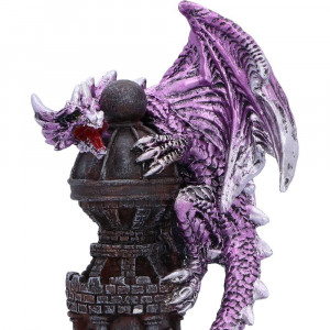 Statueta dragon violet Gardianul Turnului 17.7 cm - Img 4