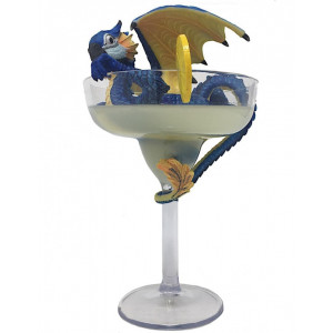 Statueta Dragonel Dragalas in pahar - Margarita Dragon Stanley Morrison 21cm - Img 2