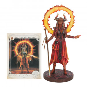 Statueta Elemental Magic - Vrajitoarea Focului, Anne Stokes 25 cm - Img 5