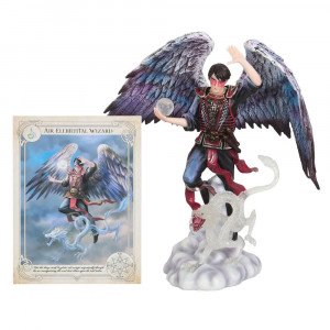 Statueta Elemental Magic - Vrajitorul Aerului, Anne Stokes 23 cm - Img 7