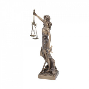 Statueta Justitia placata cu bronz, 33 cm – Nemesis Now - Img 2