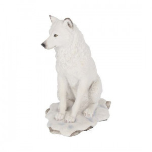 Statuetă lup alb Lupul Naluca 20 cm - Img 2