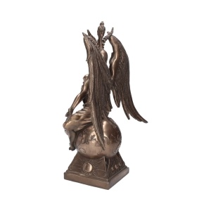 Statueta mare Baphomet cu finisaj bronz 38 cm - Img 2