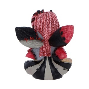 Statueta papusa Voodoo Pinny Thimble din colectia The Stitchlings – decor gotic fantasy , 9.7 cm - Img 3
