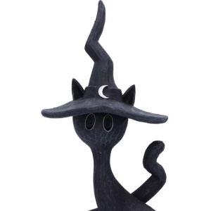 Statueta pisicuta neagra Enchant - decor gotic cu pisici si vraji, 17 cm - Img 5