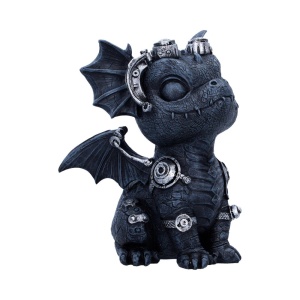 Statueta pui de dragon negru Coglet – decor fantasy collector 17.7 cm - Img 4