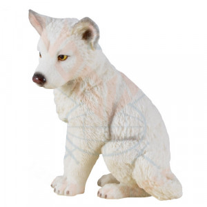 Statueta pui Lup arctic 12cm - Img 4