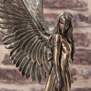 Statueta rasina si bronz Ingerul Pazitor 43 cm Anne Stokes