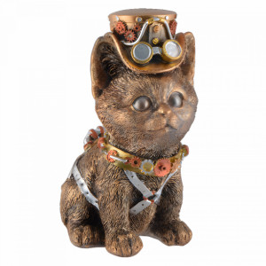 Statueta steampunk Pisicuta cu Joben 15 cm
