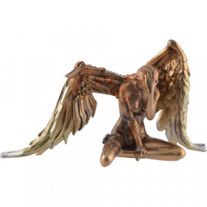 Statueta steampunk Tristetea ingerului 37 cm