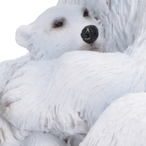 Statueta ursi polari Mama cu pui - Polar Bond 12.2cm - Img 6