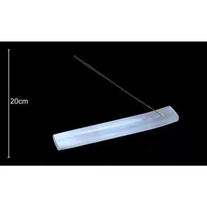 Suport betisoare parfumate din Selenit, talisman pentru Purificare 20cm