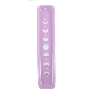 Suport betisoare tamaie violet Fazele Lunii 26.5 cm