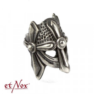 Bijuterie pentru barba/par din argint Casca Viking diametru 0.6 cm - Img 3