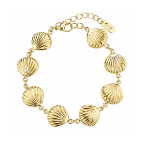 Bratara cu scoici Saint-Jacques placata cu aur 14K – frumusete si renastere