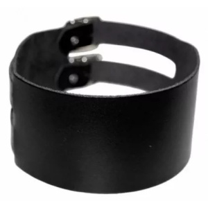 Bratara piele naturala neagra Simply 5cm x 48cm - Img 1