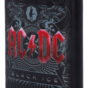 Butelcuta (plosca) inox pentru bauturi alcoolice AC/DC - Black Ice 200 ml - Img 4