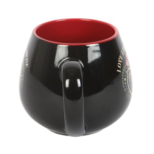 Cana rotunda din ceramica Midnight Bloom, capacitate, 500ml - Img 2