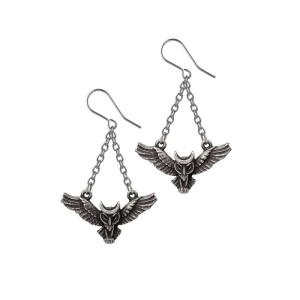 Cercei gotici bufnite Alchemy England - Noctis Athena