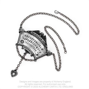 Colier gotic cu lantisor Alchemy England - Placa de Spiritism a lui Crowley - Img 2