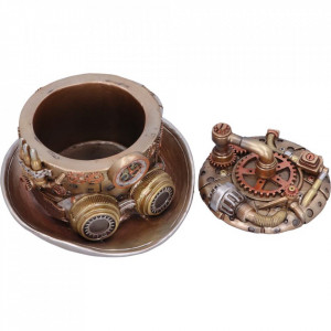 Cutie bijuterii steampunk Cogwork Hatter 14.5 cm - Img 7