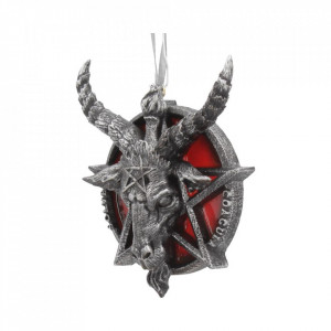 Decoratiune cu agatatoare Baphomet 9.5 cm - Img 3