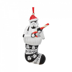 Decoratiune cu agatatoare licenta Star Wars - Stormtrooper In Ciorap 11.5 cm - Img 7