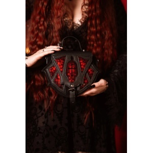 Geanta gotica Dark Romance Bloodspire inspirata de vitralii gotice - Restyle - Img 5