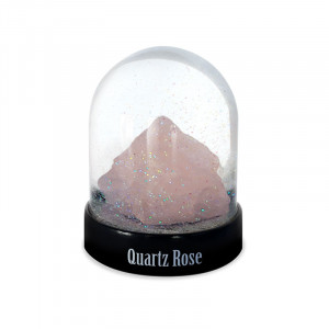 Glob de zapada cu cristal de Quartz Roz