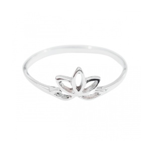 Inel din argint 925 Floare de Lotus minimalist – simbol al puritatii si echilibrului interior