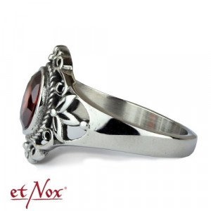 Inel otel inoxidabil Red Victorian Goth 1.7cm - Img 3
