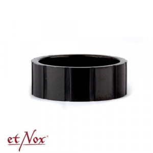 Inel otel inoxidabil Satin Black 0.8cm - Img 3