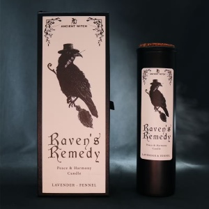Lumanare ritualica Raven's Remedy pentru pace si armonie, lavanda si fenicul - Ancient Witch - Img 4