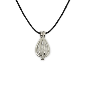 Medalion piatra semipretioasa Howlit, talisman pentru succes si crestere personala 2cm - Img 1