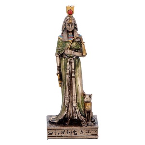 Mini statueta mitologica regina egipteana Nefertari 8.6 cm