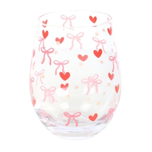 Pahar de vin Bow and Heart, capacitate 450 ml