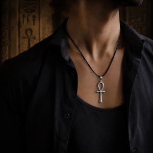Pandantiv Ankh din argint 925 – talisman pentru protectie si prosperitate, 3.7 cm - Img 2