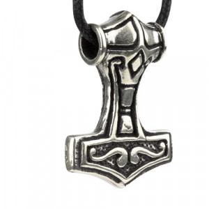 Pandantiv argint Ciocanul lui Thor 3,5cm - Img 2
