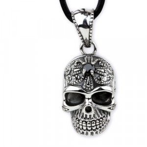 Pandantiv argint Craniu cu Zirconii 3.3cm