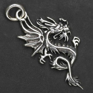 Pandantiv argint Dragon Fioros 4.5cm