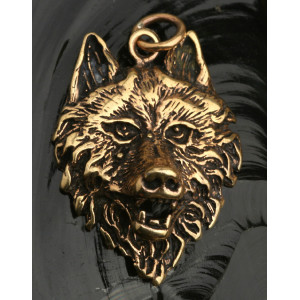 Pandantiv bronz Cap de Lup 4.3cm