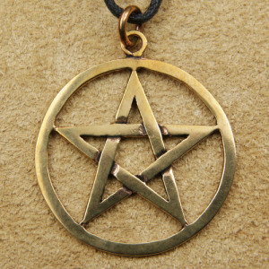 Pandantiv bronz Pentagrama mare 4.5cm