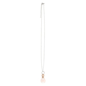 Pandantiv cu cristale de quartz roz in sticluta, talisman pentru iubire, Rose Quartz Crystal Potion - Img 3