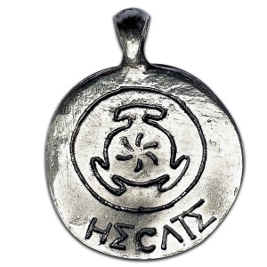 Pandantiv cu lantisor Goddess Coins - Hecate – Talismanul Transformarii si Reinnoirii, 2.5cm - Img 2