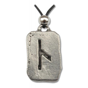 Pandantiv cu runa Cen, talisman pentru incredere in sine si creativitate, 2.5 cm