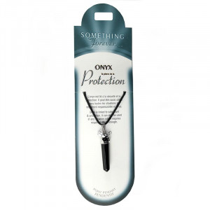 Pandantiv hexagonal cu varf piatra semipretioasa, Onix, talisman pentru Protectie si Echilibru