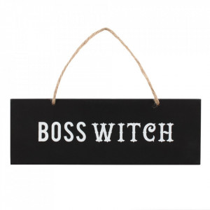 Placuta decorativa lemn Boss Witch 20 cm - Img 2