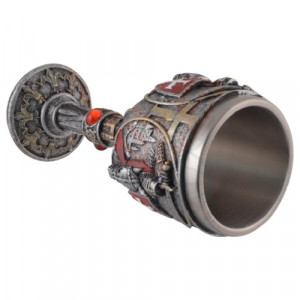 Pocal Cavaler Cruciat in Lupta 18cm 150ml - Img 3
