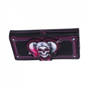 Portofel lung embosat Harley Quinn, Little Monster 18.5 cm - Img 5